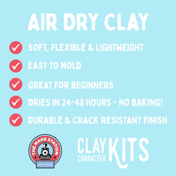 Tilly the Turtle Air Dry Clay Kit | Arts & Craft Kit