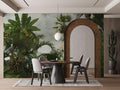 Tropical Forest Wallpaper: Bird and Butterfly Wall Mural