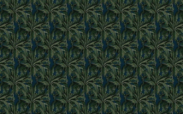 Tropical Palm Leaves Wallpaper: Modern Green Mural (Peel and Stick)