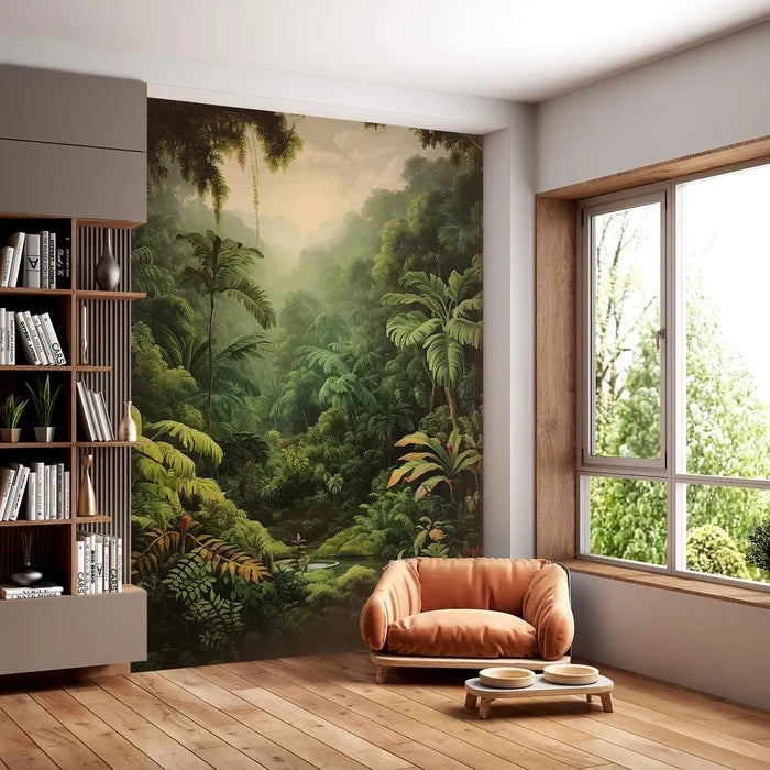 Tropical Rainforest Wallpaper: Chinoiserie Removable Mural