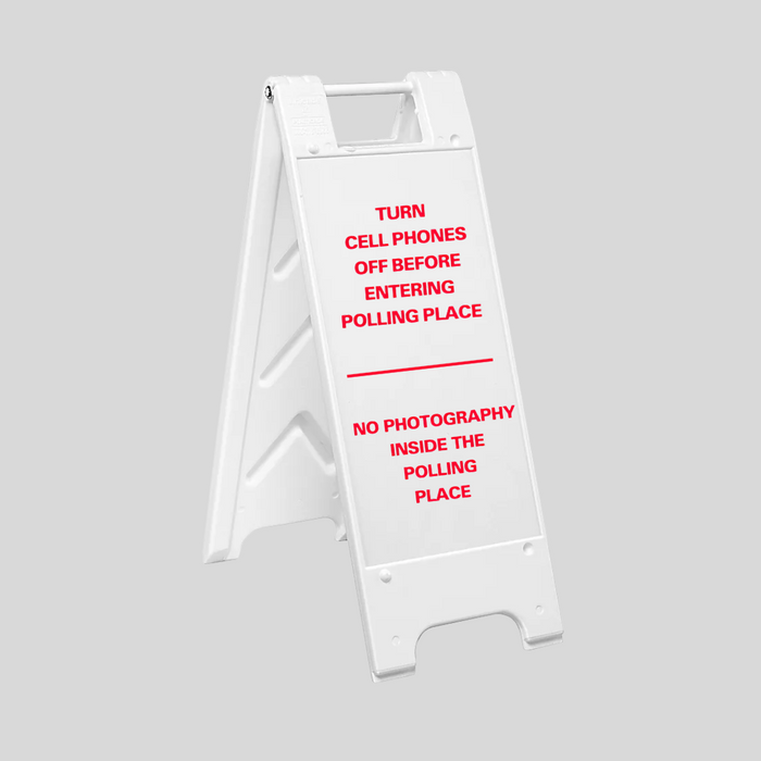 TURN CELL PHONES OFF BEFORE ENTERING ETC. Slim Sign (SG-218E)