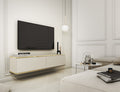 TV Stand ORO 135 beigeTV Stand ORO 135Depth: 32cmWidth: 135cmHeight: 30cmA modern tv table is a practical and elegant piece of furniture, a perfect for people who looking for functional furniture for a modern interior.The simple design guarantees easy ass