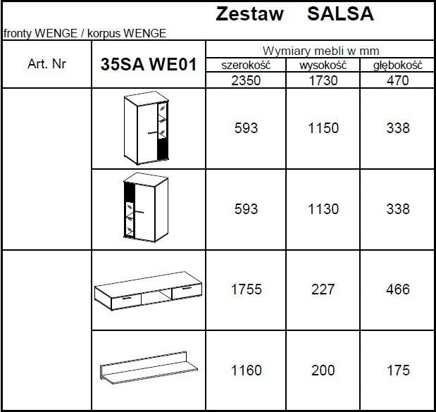 TV WALL UNIT SALSA WHITE MATTEFlat packed for self-assembly with a clear and easy instructions. Modern design makes it suitable for any interior.-Matt finish REMOTE CONTROL 16 COLORS LED LIGHTS £20Anna Furniture