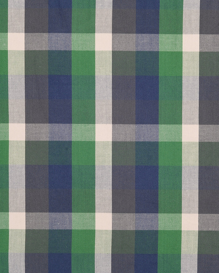 Twill: Green Navy Checks
