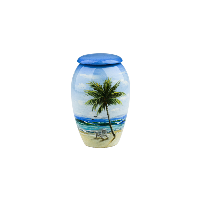 Under the Palm Artist Keepsake Urn — ISU-RJ-0049