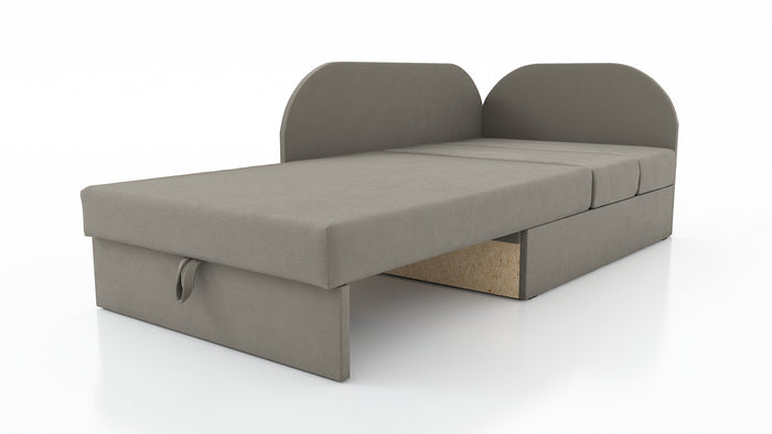 UNIVERSAL CORNER SOFA BED KUBUS CUBE GREEN FOOTBALL Children roomTHIS MODEL IS UNIVERSAL WHICH MEANS YOU CAN CHOOSE CORNER SIDE DURING ASSEMBLYCHILDREN CORNER SOFA BEDSOFKA NAROZNIK TAPCZANIK DZIECIECY - depth 77 cm- width 106 cm- height with bacon 50 cm-
