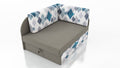 UNIVERSAL CORNER SOFA BED KUBUS CUBE GREY/DIAMONDS Children roomTHIS MODEL IS UNIVERSAL WHICH MEANS YOU CAN CHOOSE CORNER SIDE DURING ASSEMBLYCHILDREN CORNER SOFA BEDSOFKA NAROZNIK TAPCZANIK DZIECIECY - depth 77 cm- width 106 cm- height with bacon 50 cm-