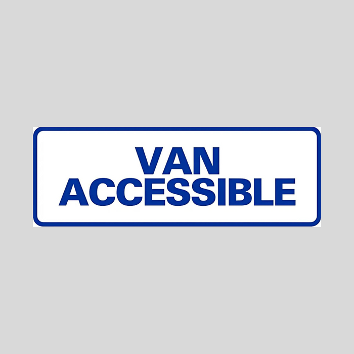 VAN ACCESSIBLE Large A-Frame Rider Sign (SG-323B)