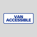 VAN ACCESSIBLE Large A-Frame Rider Sign (SG-323B)