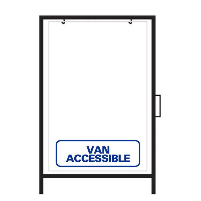 VAN ACCESSIBLE Metal A-Frame Rider Sign (SG-323A)
