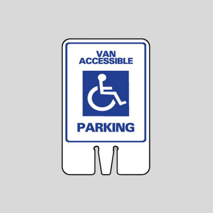 VAN ACCESSIBLE PARKING Cone Topper Signs (SG-102I1)