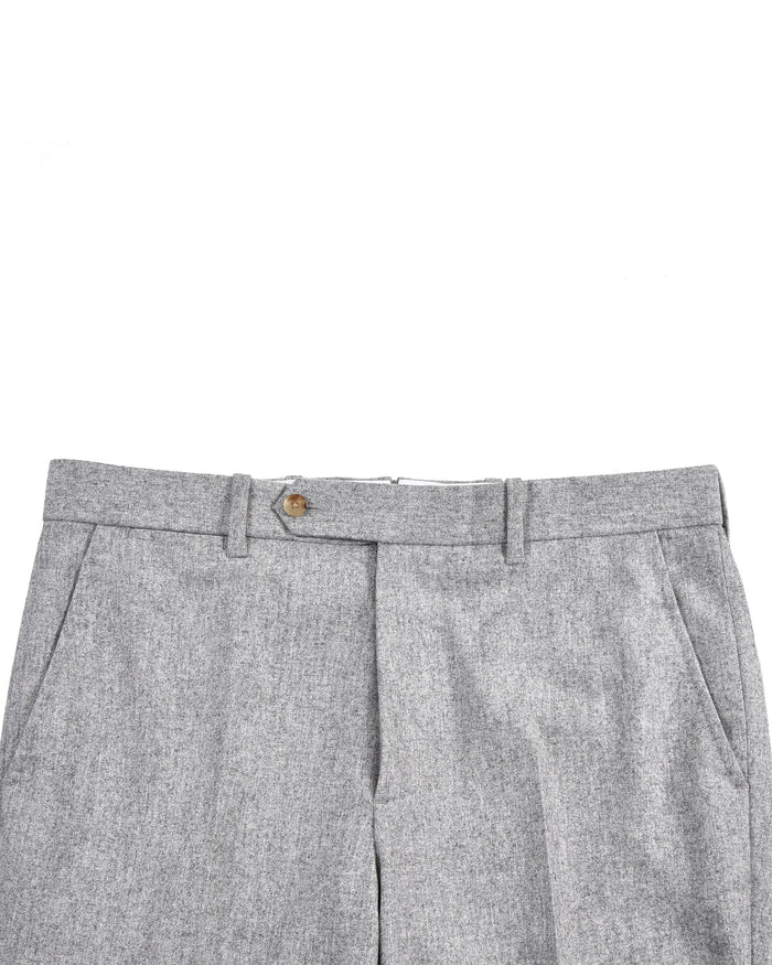 VBC 100% Wool: Ash Grey Flannel Dress Pant