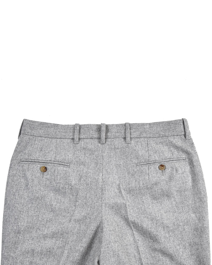 VBC 100% Wool: Ash Grey Flannel Dress Pant