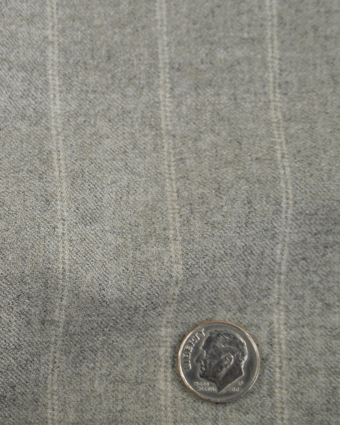 VBC Double Stripes Light Grey Flannel Pants