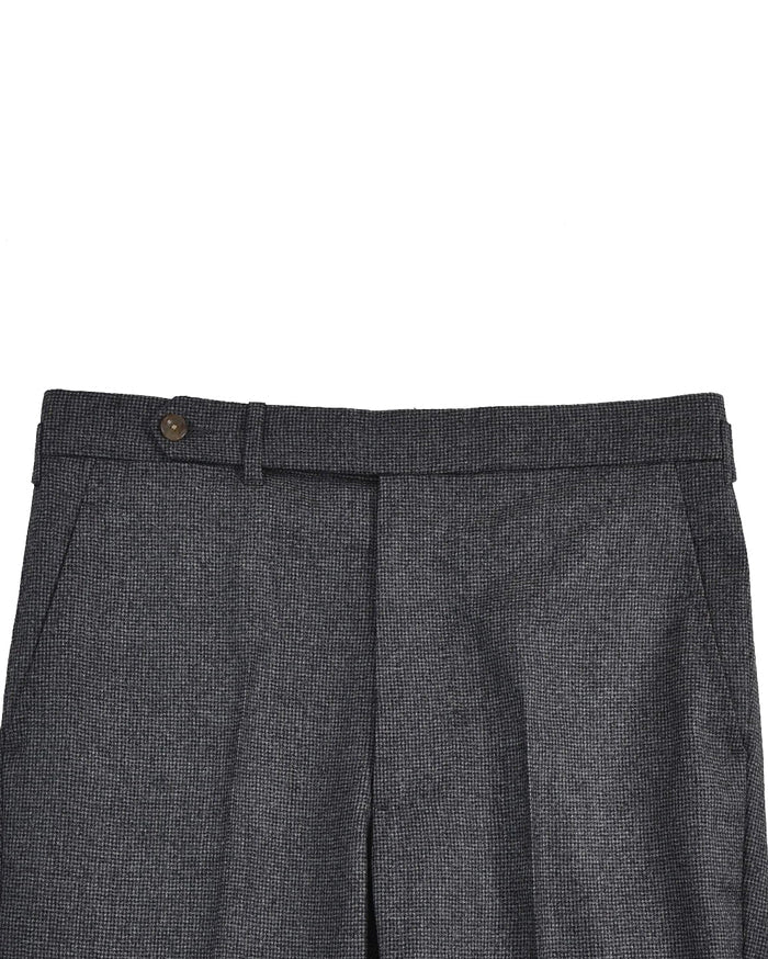 VBC Super 120's Flannel Mid Grey Mini Houndstooth checks
