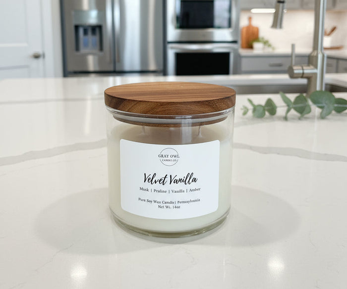 Velvet Vanilla  Large Soy Candle | 3 Wick