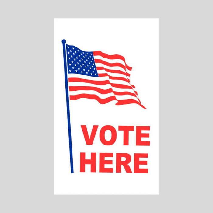 VOTE HERE Corrugated A-Frame Sign (SG-201F)