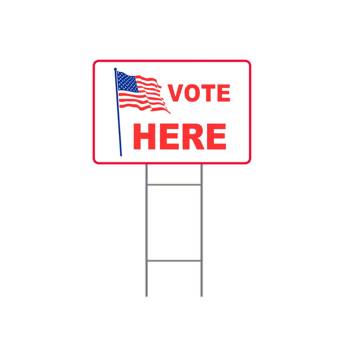 VOTE HERE H-Stake Sign (SG-201D2)