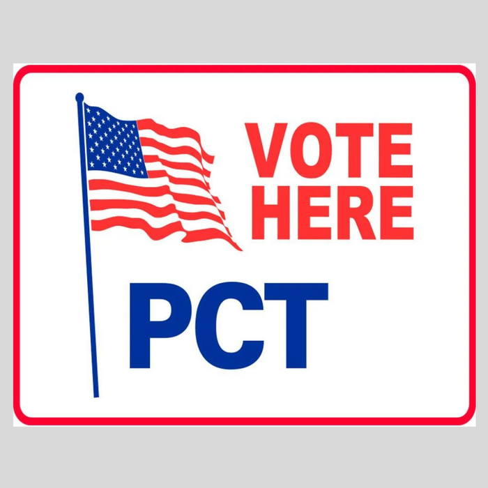 VOTE HERE PCT Corrugated A-Frame Sign - Multi (SG-202G)