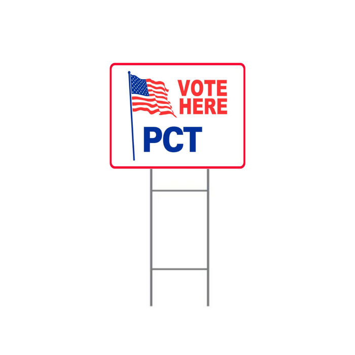 VOTE HERE PCT H-Stake Sign (SG-202D2)