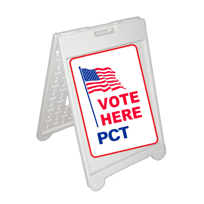VOTE HERE PCT Medium A-Frame Sign (SG-202C)