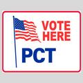 VOTE HERE PCT Small A-Frame Sign (SG-202D)