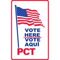 VOTE HERE VOTE AQUI PCT Corrugated A-Frame Sign (SG-204F)