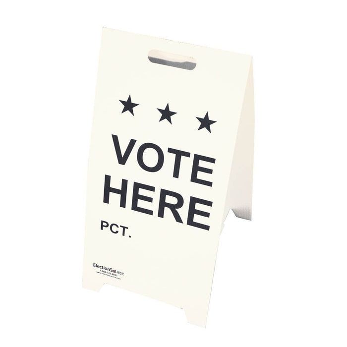 VOTE HERE with Precinct Designation Pre-Printed A-Frame Sign (SG-152)