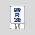 VOTE HERE/VOTE AQUI Cone Topper Sign (SG-109I1)