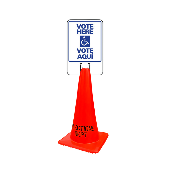 VOTE HERE/VOTE AQUI Cone Topper Sign (SG-109I1)