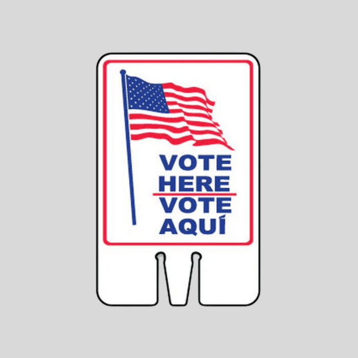 VOTE HERE/VOTE AQUI Cone Topper Signs (SG-203I1)