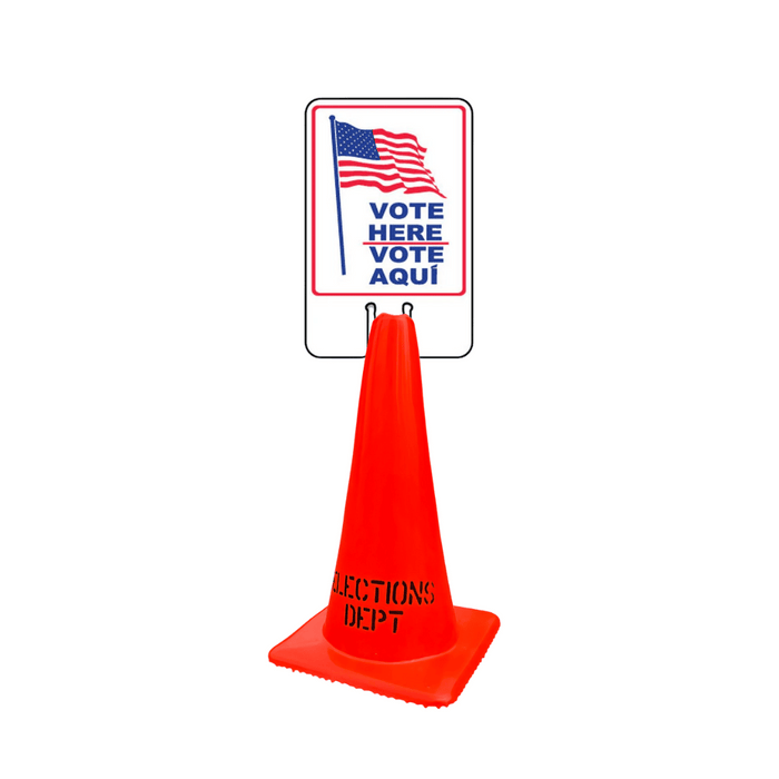 VOTE HERE/VOTE AQUI Cone Topper Signs (SG-203I1)