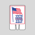VOTE HERE/VOTE AQUI DOUBLE-SIDED Cone Topper Signs (SG-203I2)