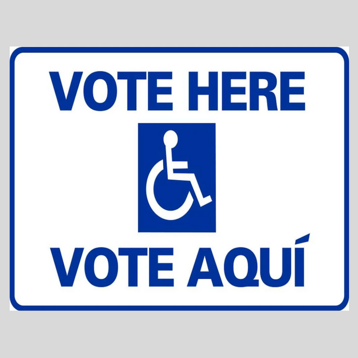 VOTE HERE/VOTE AQUI H-Stake Sign (SG-109D2)