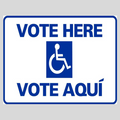 VOTE HERE/VOTE AQUI H-Stake Sign (SG-109D2)