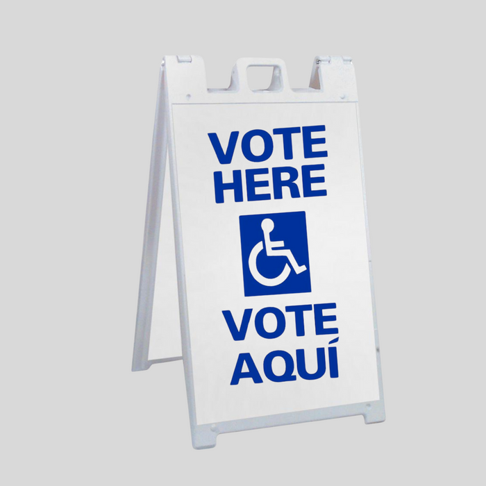 VOTE HERE/VOTE AQUI Large A-Frame Sign (SG-109B)
