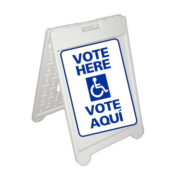 VOTE HERE/VOTE AQUI Medium A-Frame Sign (SG-109C)