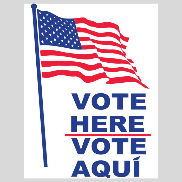 VOTE HERE/VOTE AQUI Metal A-Frame Sign (SG-203A)