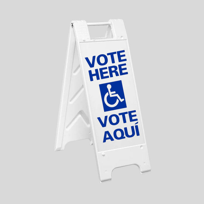 VOTE HERE/VOTE AQUI Slim Sign (SG-109E)