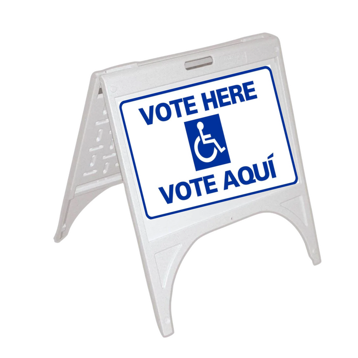 VOTE HERE/VOTE AQUI Small A-Frame Sign (SG-109D)