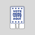 VOTE HERE/VOTE AQUI STAR Cone Topper Sign (SG-205I1)