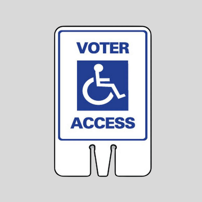 VOTER ACCESS DOUBLE-SIDED Cone Stopper Sign (SG-101I2)