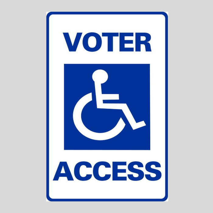 VOTER ACCESS Weightable Base Sign (SG-101H)