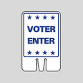 VOTER ENTER Cone Topper Sign (SG-215I2)