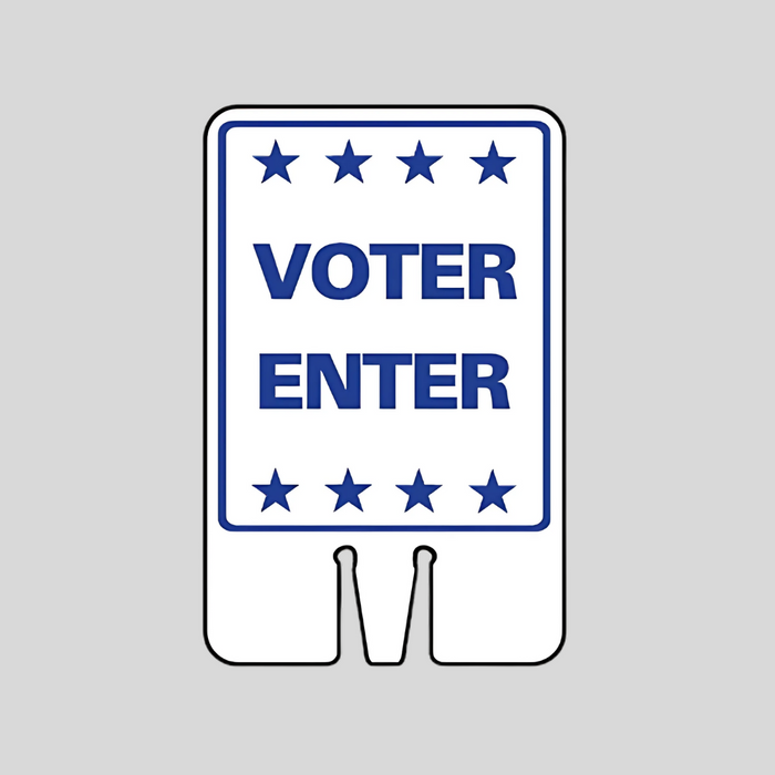 VOTER ENTER Cone Topper Sign (SG-215I2)