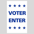 VOTER ENTER DOUBLE-SIDED Metal A-Frame Sign (SG-215A2)