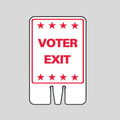 VOTER EXIT DOUBLE-SIDED Cone Topper Sign (SG-216I2)