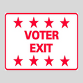 VOTER EXIT H-Stake Sign (SG-216D2)