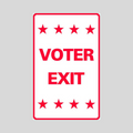 VOTER EXIT Weightable Base Sign (SG-216H)