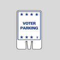 VOTER PARKING DOUBLE-SIDED Cone Topper Sign (SG-208I2)